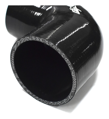 Imagen 2 de 7 de Manguera Silicona 90° 3´ Reforzada Negro Ftx Fueltech