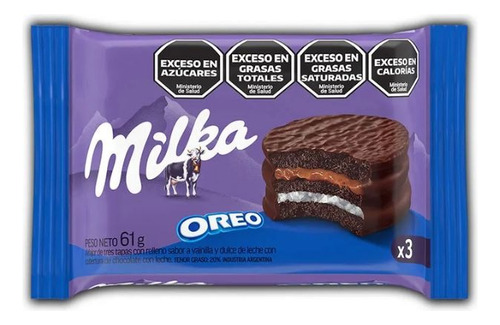 Alfajor Milka Triple Torta Oreo Oreo 70 G Pack X 10