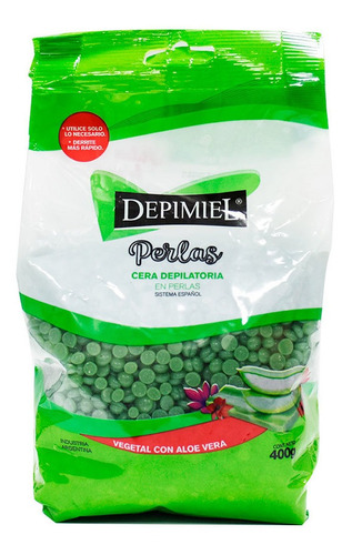 Cera En Perlas Depimiel Vegetal Con Aloe Vera Bolsa X 400 Gr