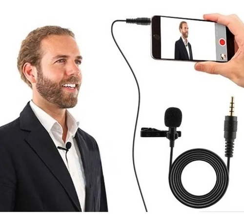 Imagem 6 de 8 de Microfone De Lapela Omni Para Câmera Celular Gravador De Voz