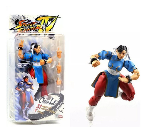 Juguete Muñeco Figura Chun-li Street Fighter Neca 18 Cm