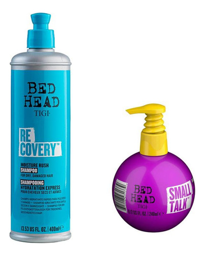 Shampoo Recovery 400 Ml + Small Talk 240ml Tigi Bed Head