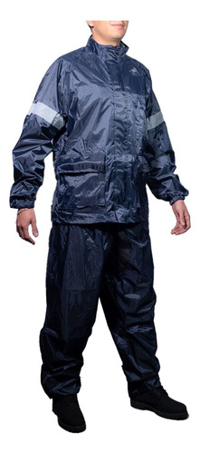 Impermeable A-050 - Talla Xg En Azul Marino