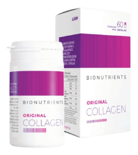 Bionutrients Colageno, Elastina, Placenta, Hialurónico Y Q10