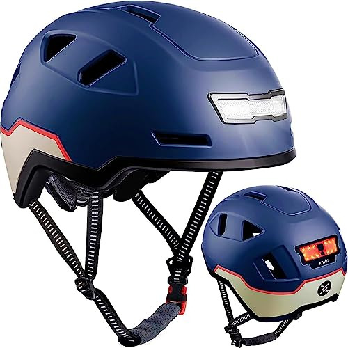 Casco De Bicicletas Xnito Con Luces Led -.