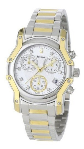 De Bulova Mujeres 98p120 Wintermoor Dos Tonos Diamante Reloj