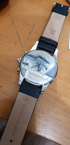 Calvin Klein K32174 02 Swiss Made, Vidro Saphira, Máq Eta