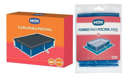 Capa 2000l Piscina + Forro Proteção Piso Chão Mor