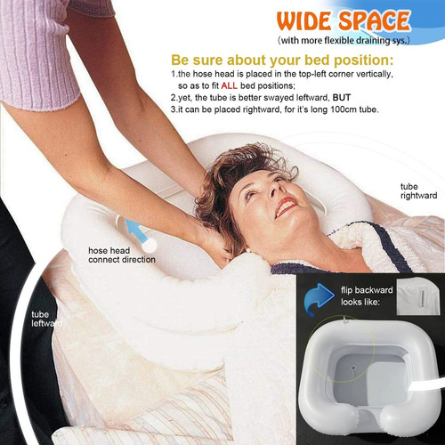 - Lavabo Inflable Para Cabello Con Almohada Lavabo De Champú