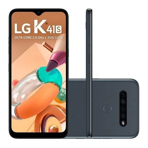 Smartphone K41s Tela 6.55'' 32gb 3gb Ram Cinza-escuro LG