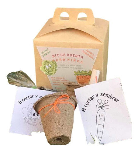 Mini Kit De Huerta Orgánica Para Niños