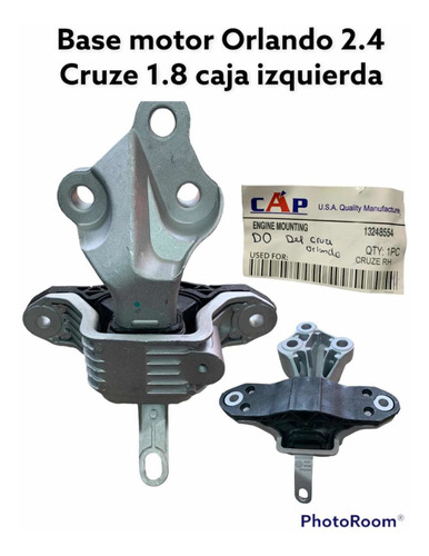 Base Motor Izquierda (caja) Trasera Orlando 2.4 Cruze 1.8