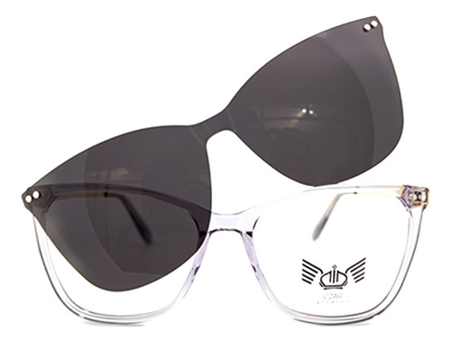 Armazón De Lentes Czar Con Clip-on G5212