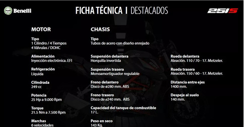 Imagen 11 de 17 de Benelli 251s Maldonado Motos