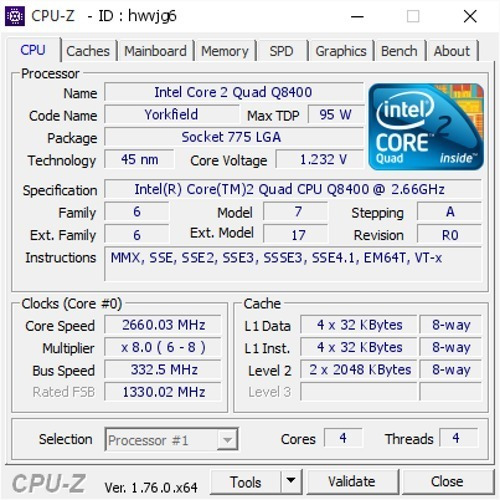 Imagem 6 de 8 de Processador Core 2 Quad Q8400 2,66ghz 4m Cache Fsb 1333 775