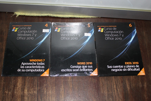 Curso De Computación Windows 7- Office 2010,con 12 Cd Y Guia (Usado)
