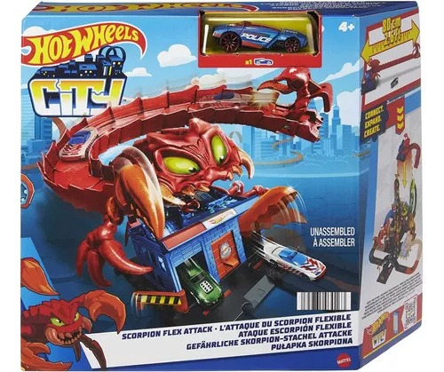 Hot Wheels City Scorpion Flex Attack Jugueteria El Pehuen