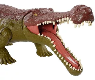 Dinosaurio Sarcosuchus Mega Mordida Jurassic World Mattel