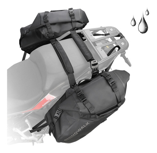 Par Maletas Suaves Laterales Motocicleta Rhinowalk Alforjas