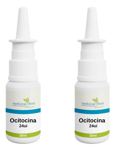 Kit 2 Ocitocina Spray Nasal 24ui Produção Leite Materno