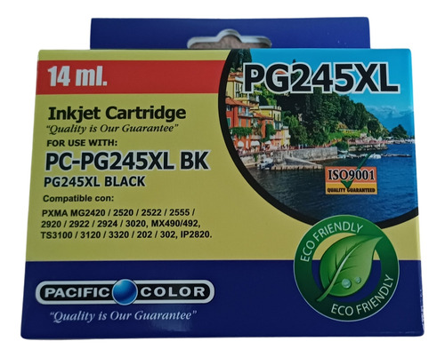 Cartridge Tinta 245 Xl Negro 14 Ml Alternativo Mg2420 Mx490