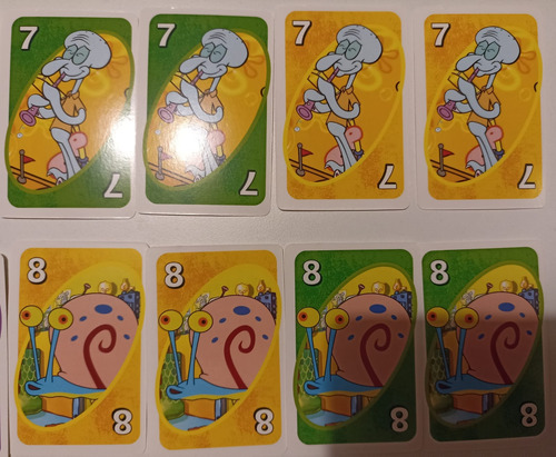 Uno Bob Esponja Juego De Cartas Nickelodeon Spongebob