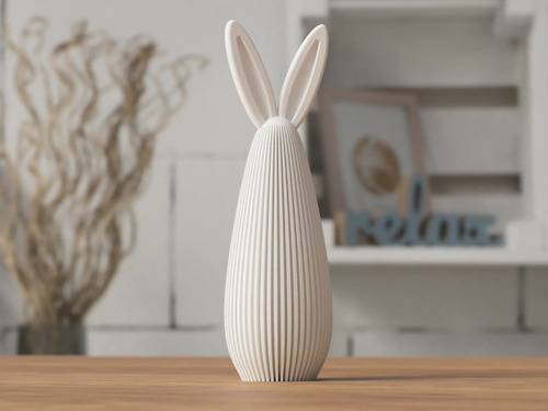Estatuilla Decorativa De Interior: Conejo De Pascua Moderno