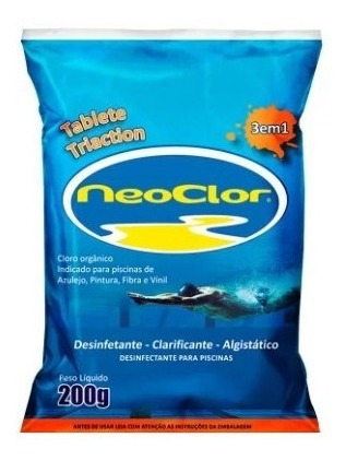 Pastilha De Cloro Neoclor Para Piscinas 200 G