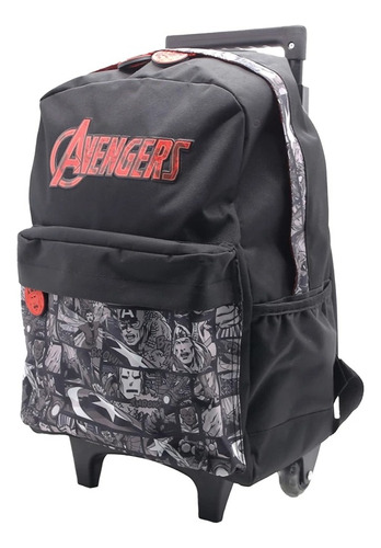 Mochila Escolar Avengers Marvel Con Carrito 16´´ Pulgadas