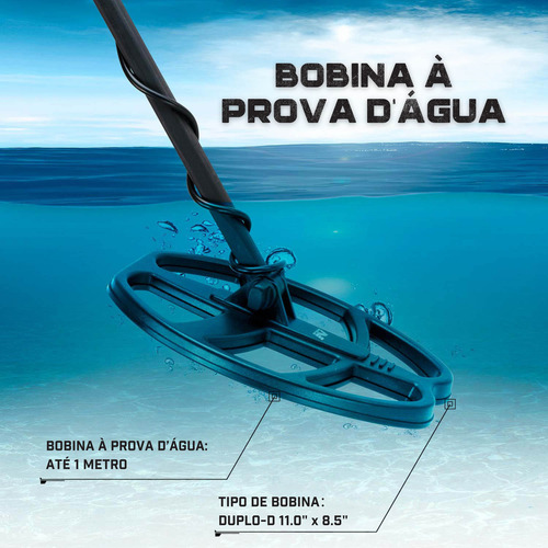 Detector De Metais Voyager Com Kit (pá, Fones E Mochila)