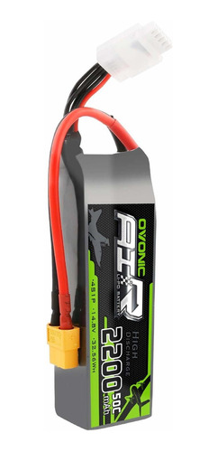 Bateria Lipo 14.8v 2200mah 50c 4s Xt60 Plug Ovonic