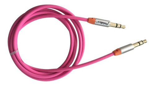 Cable De Audio Plug 3.5 A 3.5 Rosado 1 Mts Fiddler