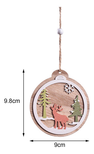 3 Adornos Navideños De Granja, Árbol De Navidad, Colgantes