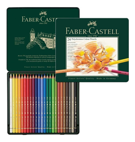 Lapices Faber-castell Polychromos Colores X24 Profesional
