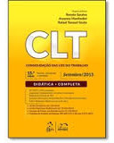Livro Clt - Consolidação Das Leis Do Trabalho - 14° Edição - Renato Saraiva E Outros [2015]