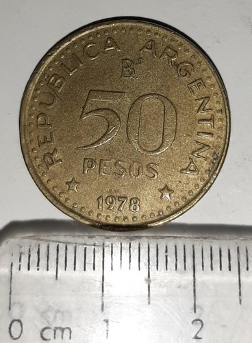 Moneda Argentina 50 Pesos Año 1978 