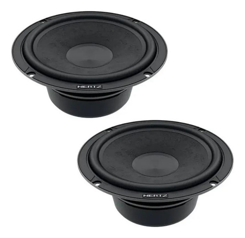 Kit 2 Vias 6 Polegadas Hertz Ck165l Cento Italiano Ck 165 L Cor Preto
