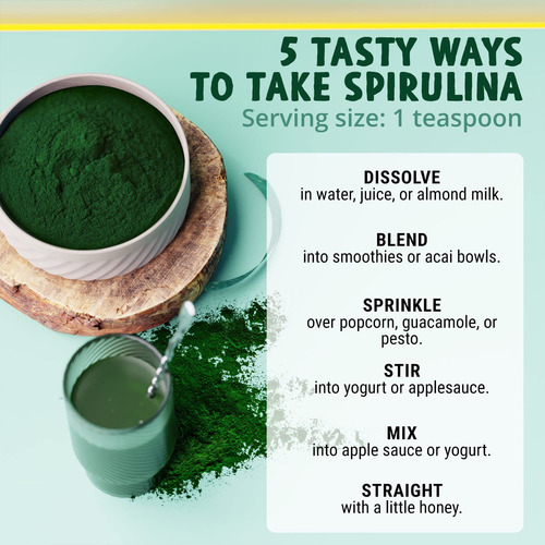 Spirulina Em Pó Maju Superfoods, Sem Microcistina, 100% Vega