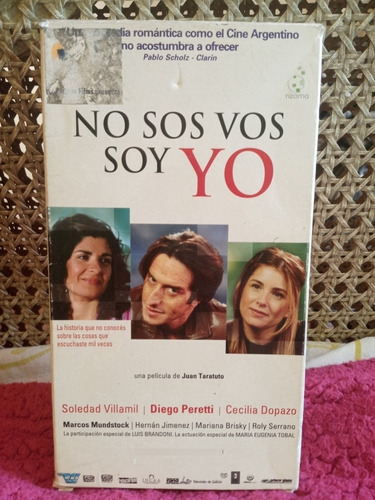 No Sos Vos , Soy Yo - Juan Taratuto- Vhs