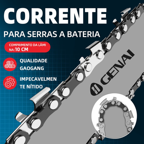 Mini Motosserra Eletrica Portatil 4 E 6 Polegado Cor Azul