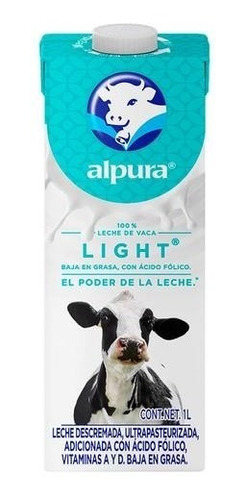 Imagen 1 de 1 de Leche Alpura Light C/1 Litro