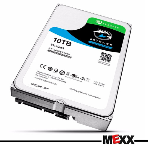 Disco Rigido Seagate Skyhawk 10tb 256mb 7200rpm 2