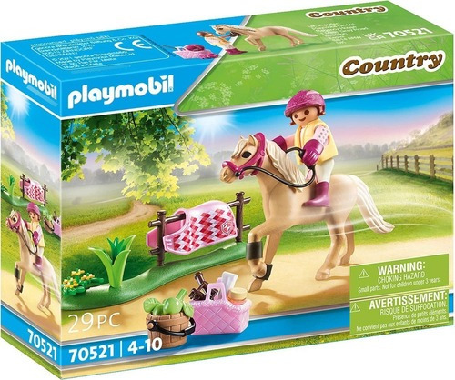 Playmobil  Pônei Alemão Colecionável - Country - 70521