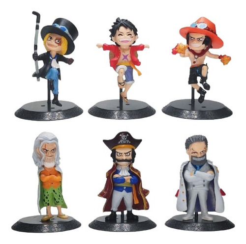 Set Figura De Accion One Piece 6pcs #2 