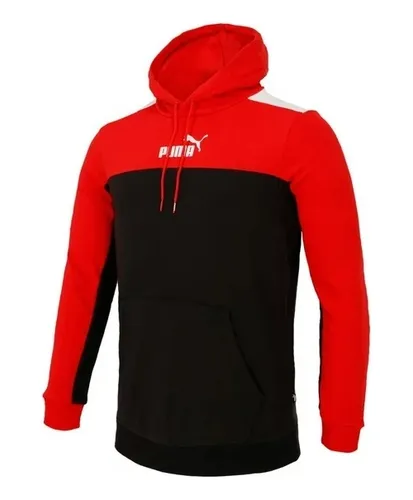 Red and black puma hoodie hotsell