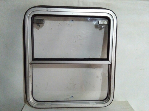 Antigua Ventana Vagón De Tren Ferrocarril De Aluminio (Usado)