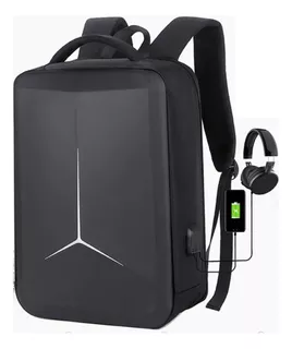 Mochila Antirrobo Impermeable Tapa Dura Con Clave Usb - Merc