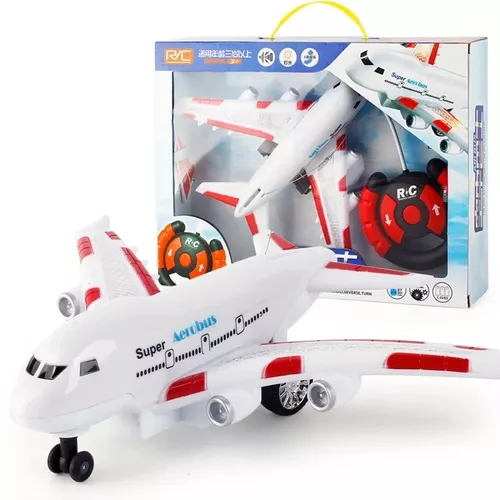 Aerobus Rc De Brinquedo Com Controle Remoto E Avião Para Crianças /  Presentes