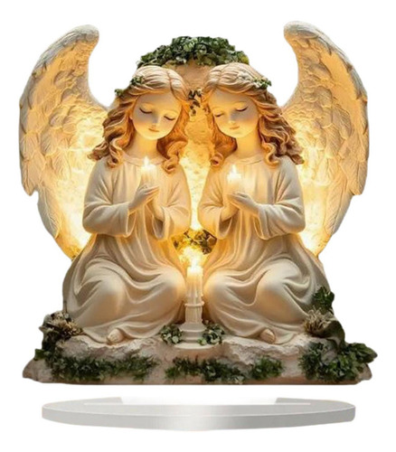 Decoración De Mesa Acrílica De Ángel 2d, Adorno De Mesa