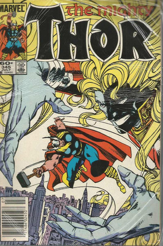 The Mighty Thor N° 345 - Em Inglês - Editora Marvel - Formato 17 X 26 - Capa Mole - 1984 - Bonellihq Cx02 Abr24